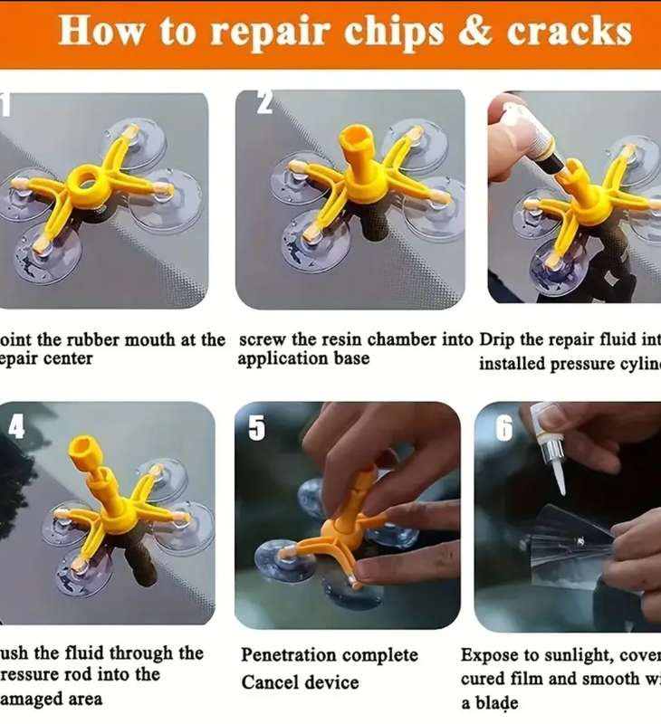 DIY Car Windshield Repair Kit Auto Glass Windscreen Repair Set
