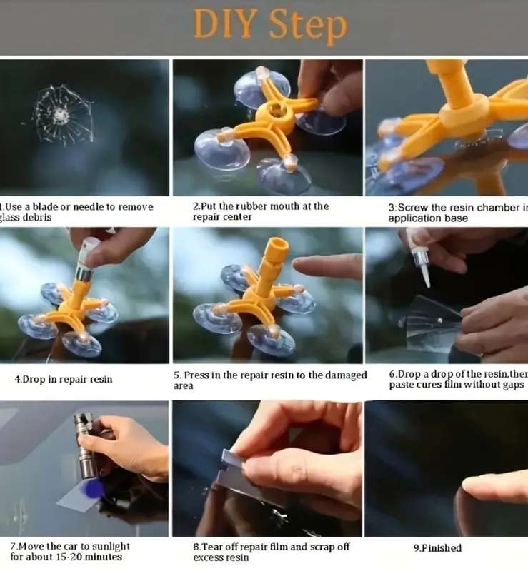 DIY Car Windshield Repair Kit Auto Glass Windscreen Repair Set