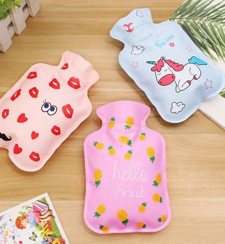 3pcs Cute Cartoon Mini Hot Water Bottles