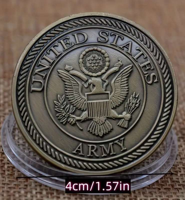 1pc U.S. Army Helicopter Embossed Commemorative Coin Replica