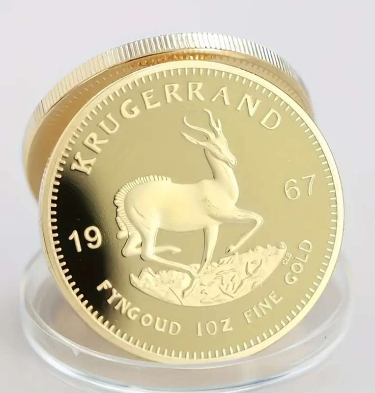 1967 Africa Krugerrand Coin Replica - Collectible Commemorative Coin
