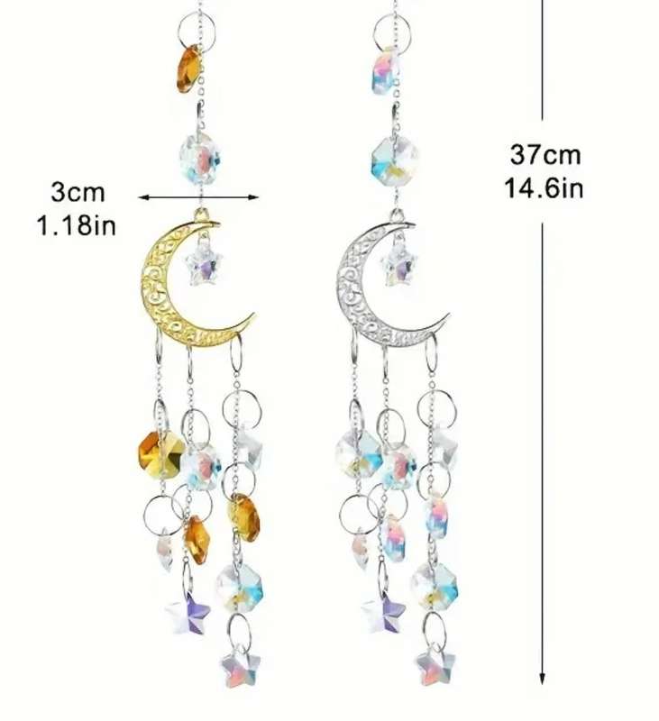 UNICI Crystal & Moon Wind Chime