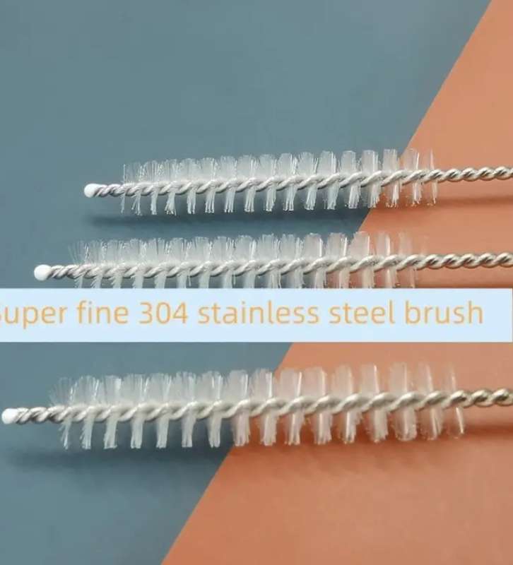 10pcs 304 Stainless Steel Straw Cleaning Brushes