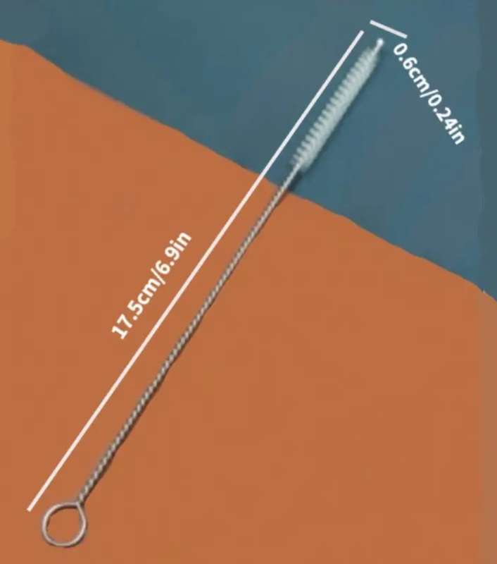 10pcs 304 Stainless Steel Straw Cleaning Brushes