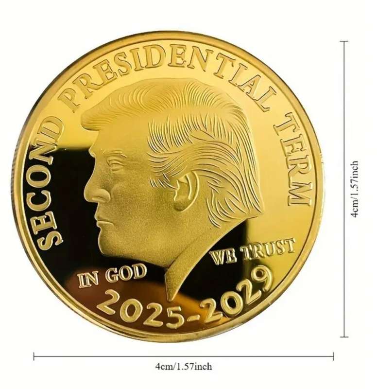 1pc 2025-2029 Creative Trump Election Victory Commemorative Coin