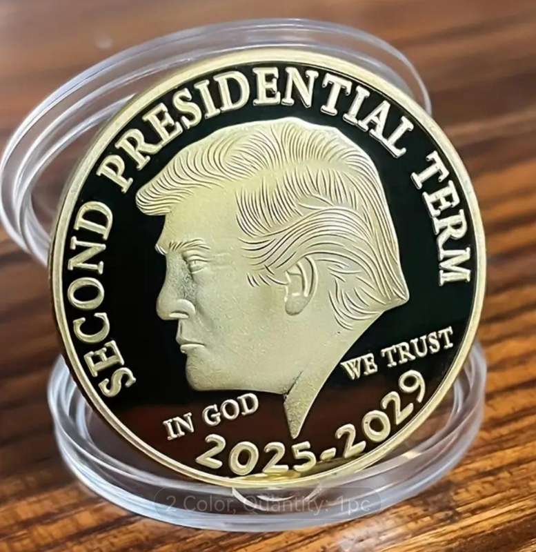 1pc 2025-2029 Creative Trump Election Victory Commemorative Coin