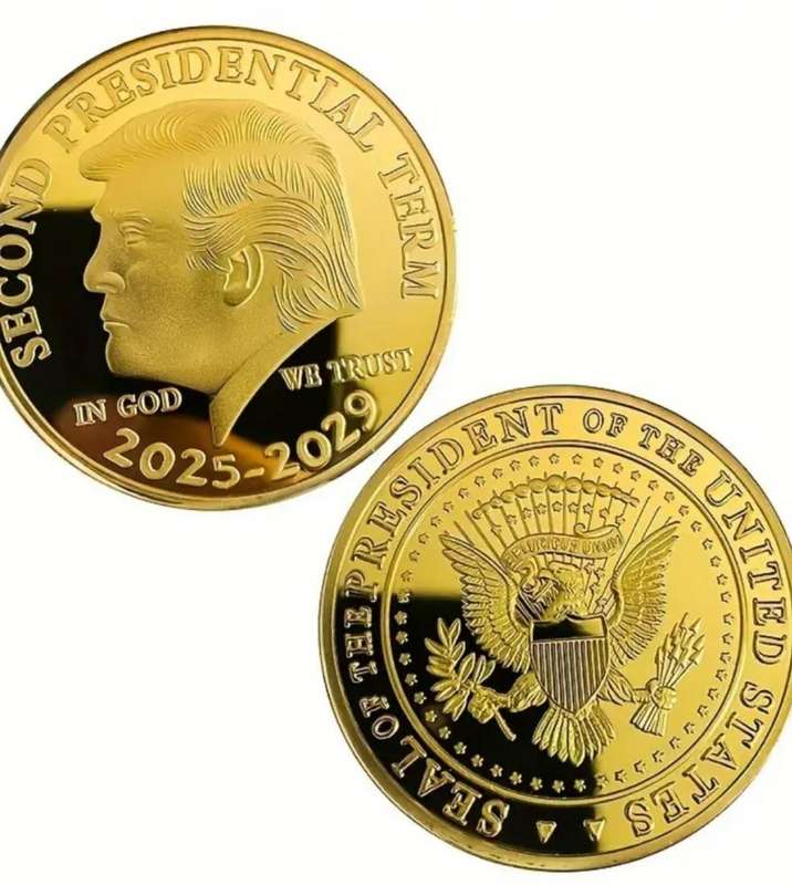 1pc 2025-2029 Creative Trump Election Victory Commemorative Coin