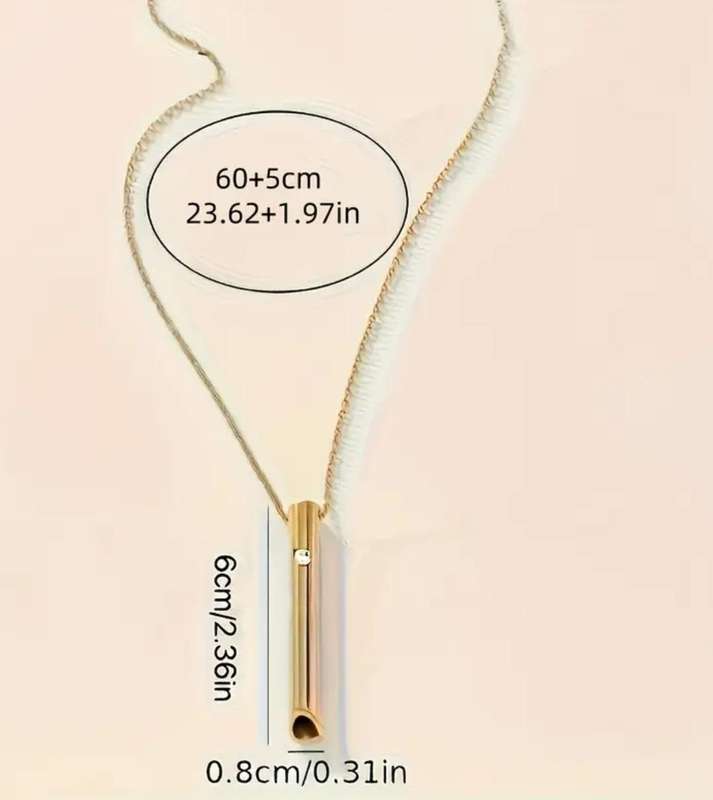 2 x Deep Breathing Necklaces - Silver and Black