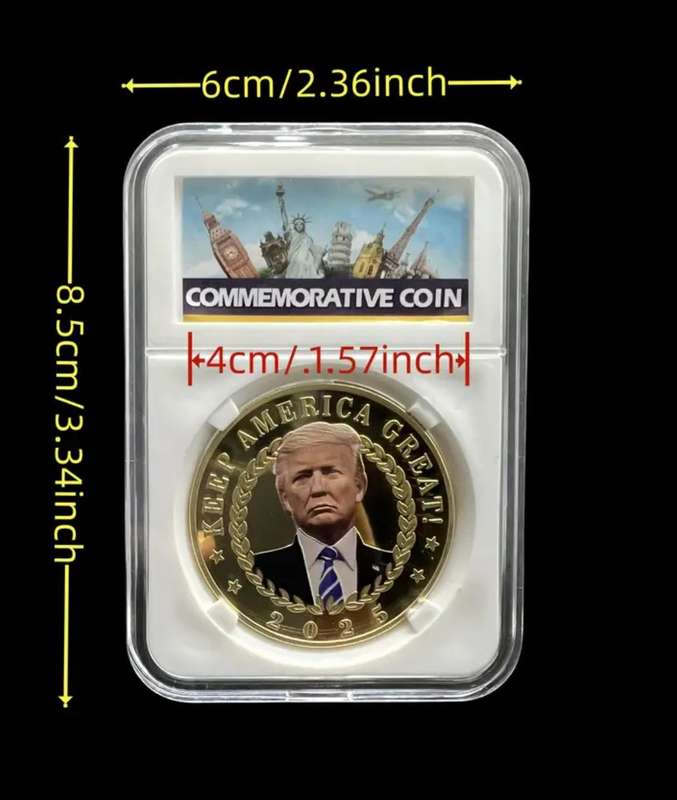 47th US President Donald Trump Memorial Challenge Coin