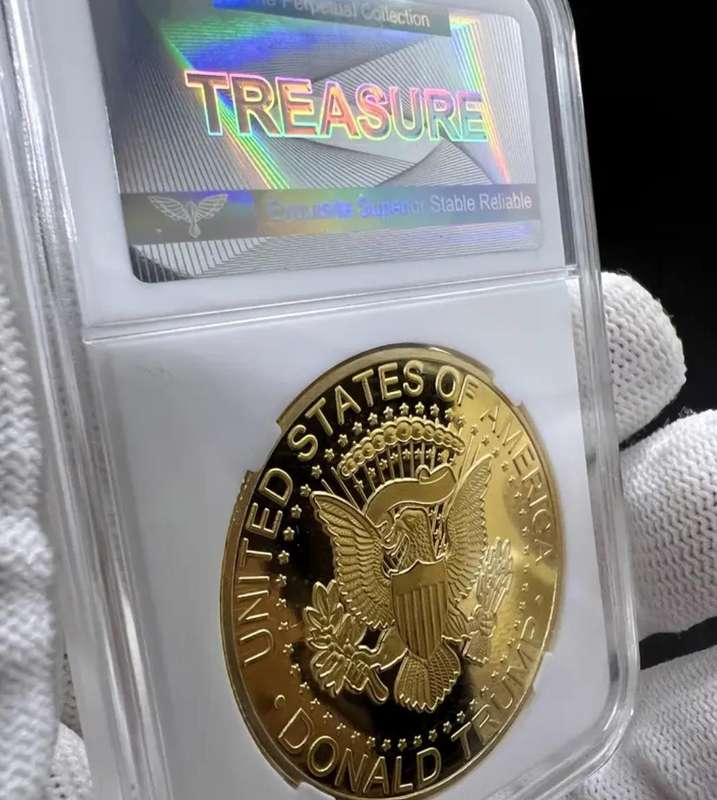 47th US President Donald Trump Memorial Challenge Coin