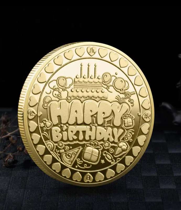 Birthday Celebration Commemorative Coin with protective capsule