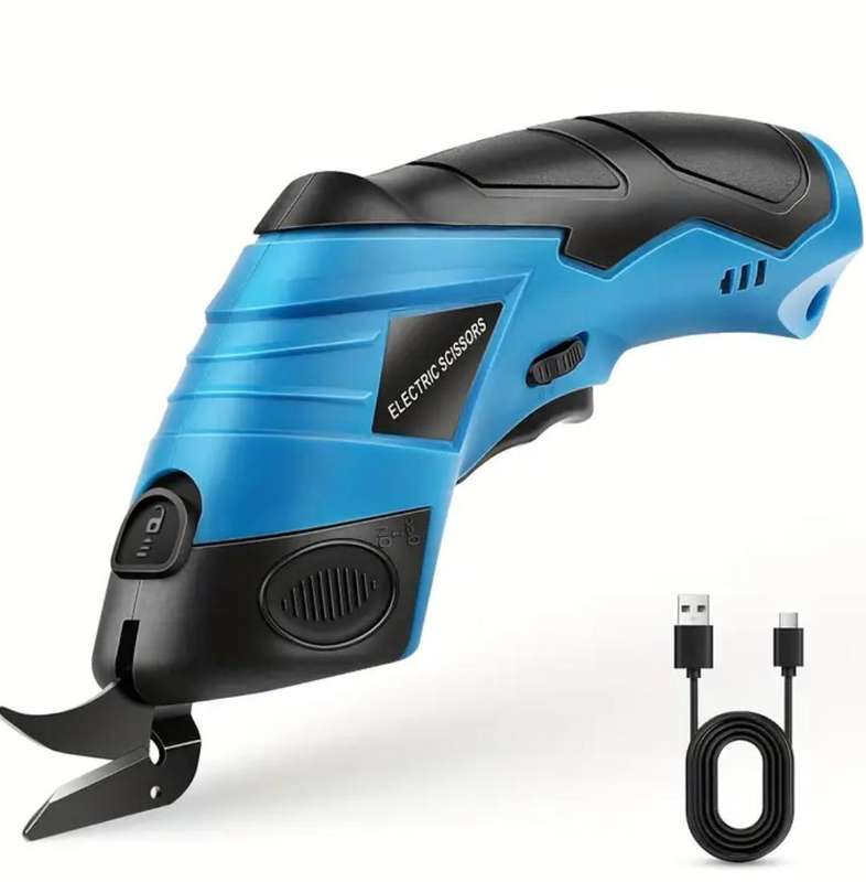 Rechargeable Fabric Cutting Electric Scissors, Equipped with a Large-Capacity Lithium Battery
