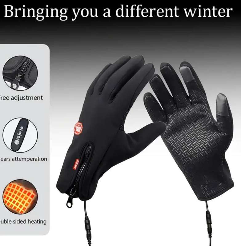 USB Heated Gloves with 3 Heat Settings Size M