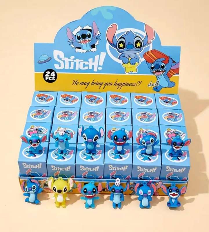 Mystery Box Set Disney 24pcs Action Figure Cartoon Character Stitch