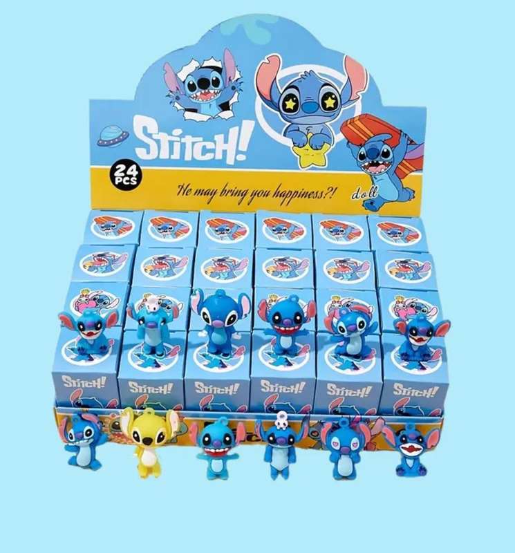 Mystery Box Set Disney 24pcs Action Figure Cartoon Character Stitch