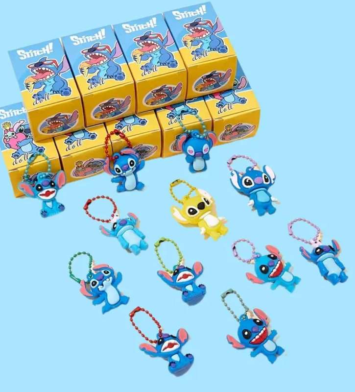 Mystery Box Set Disney 24pcs Action Figure Cartoon Character Stitch