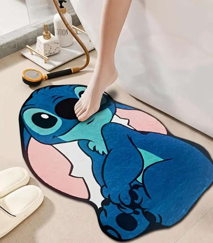 Disney Stitch Non-Slip Mat Unisex for Bedroom