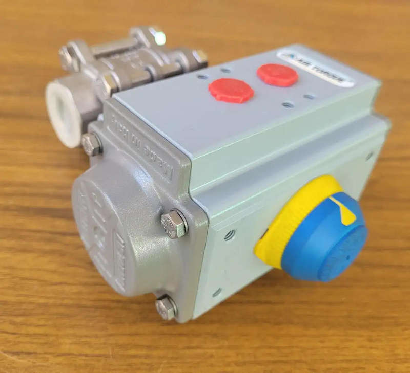 UNBOXED... 3/4" AIR TORQUE (AT051U DB) Pneumatic Actuator With Ball Valve