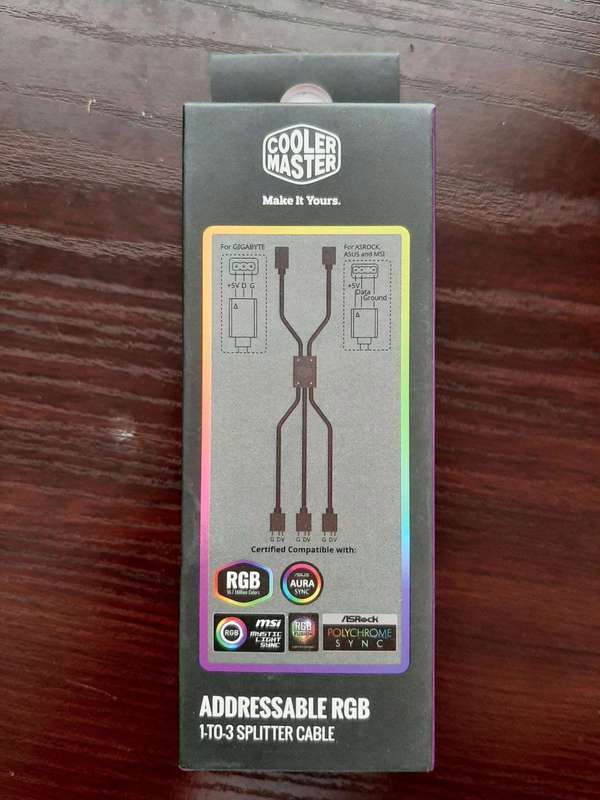 Cooler Master MFX-AWHN-3NNN1-R1 Addressable RGB 1-to-3 Splitter Cable
