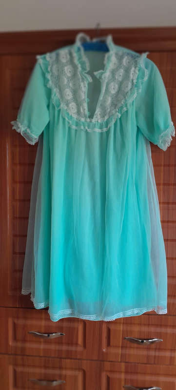 Vintage night gown Turquoise