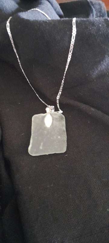 Seaglass Necklace White