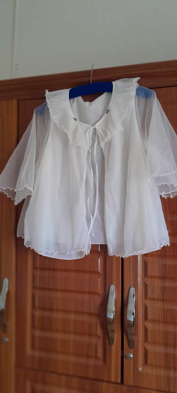 Vintage white bed jacket