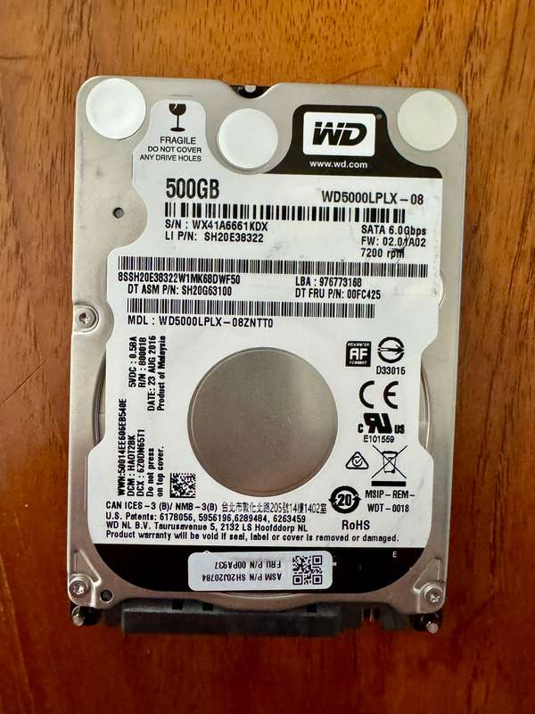 Laptop 2.5" SATA HDD x 8 (6 x 500GB, 1 x 320GB, 1 x 220GB) ALL TESTED AND WORKING