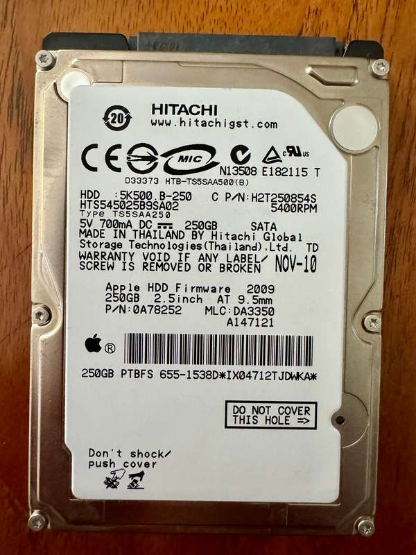 Laptop 2.5" SATA HDD x 8 (6 x 500GB, 1 x 320GB, 1 x 220GB) ALL TESTED AND WORKING