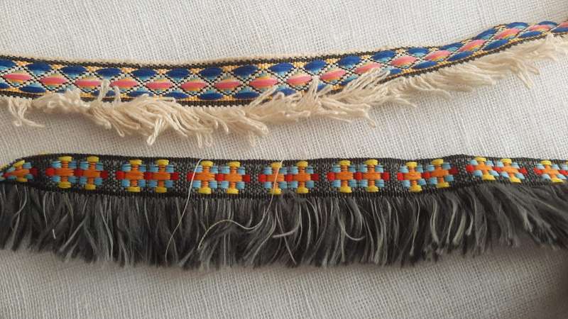 Fringed braid - 4metres (2 metres of each)