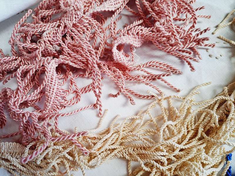 Vintage fringe 5 cm wide -  150cm in total