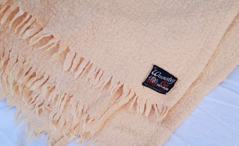 Mohair blanket - Waverley Cree  -  200 x 200 cm
