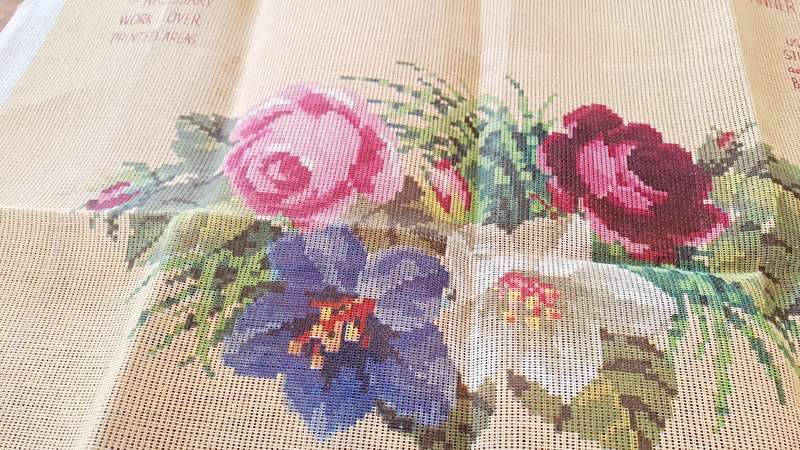 Tapestry canvas- as new - 68 x 54 cm