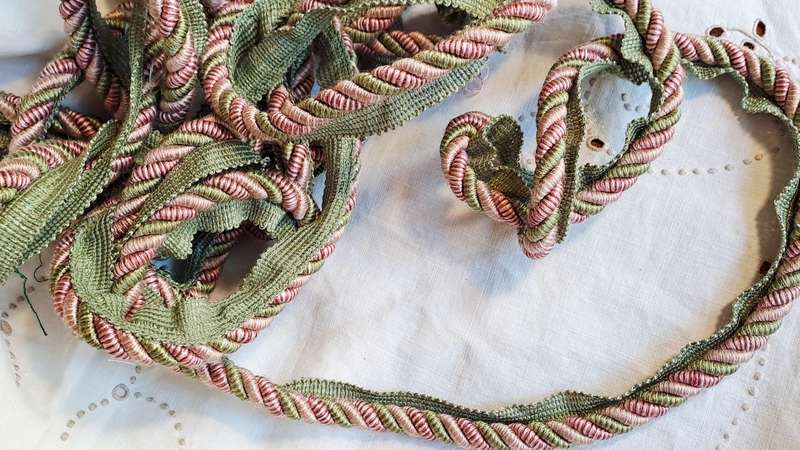 Thick cushion cord piping remnant -  4 metres long