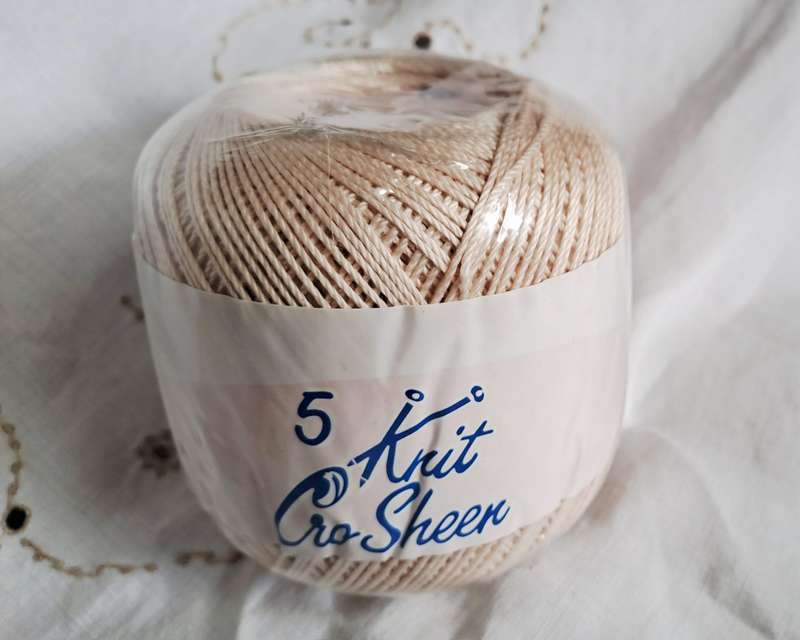 Coats Knit Cro sheen- crochet cotton yarn - 50 g - no. 5 - new
