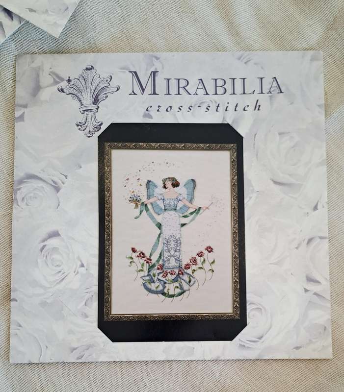 Mirabilia cross stitch pattern - April's Blue Diamond