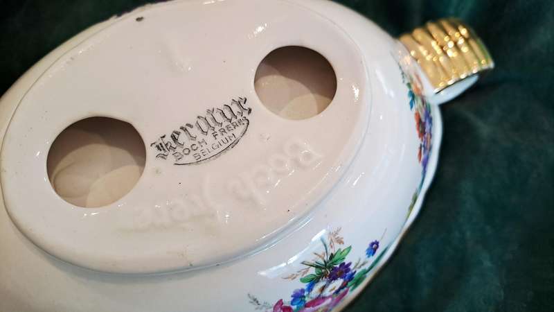 Pretty Boch Freres Keralux vase/ bowl - Belgium - damaged