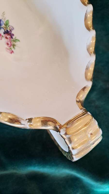 Pretty Boch Freres Keralux vase/ bowl - Belgium - damaged