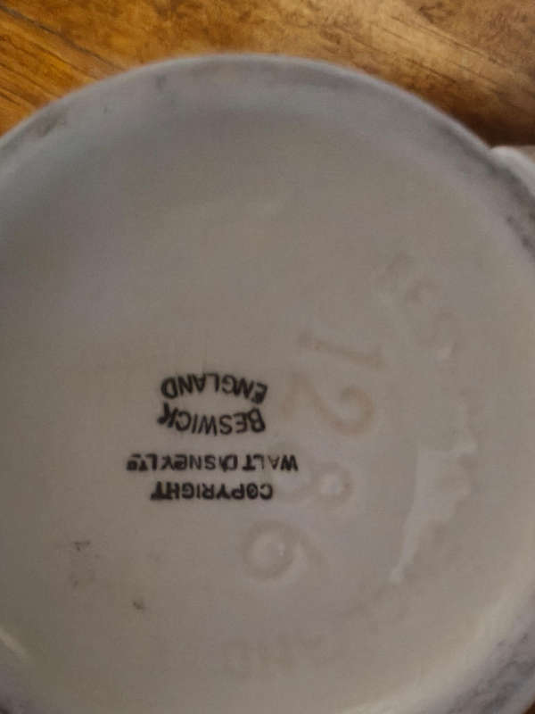 Rare Bestwick Mug Disney