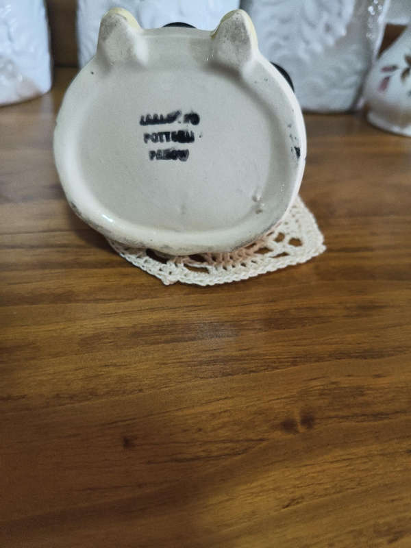 Dutch Vintage Decanter Bottle Figurine  Zenith Pottery Dutch Woman Gouda Style