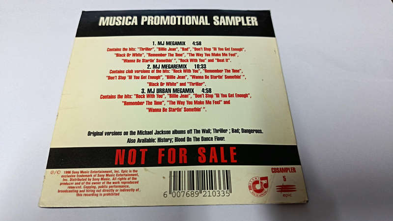 Micheal Jackson - Rare Sa only Sampler