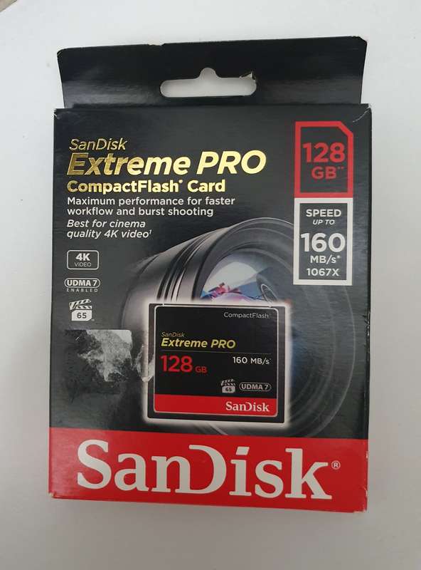 SanDisk 128GB Extreme Pro 160MB/s CompactFlash Memory Card