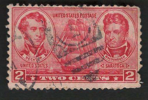 USA NAVY Issue 1936/37 Scott #791 Deacatur & MacDonough 2c. Price R4