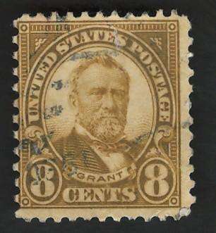 USA Scott 1926/34 (P11x10½) #640 8c Olive Green. Price R5