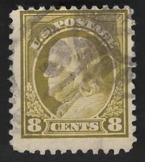 USA-Scott 1917/19  P11 #508 8c Dark Olive Green. Price R12