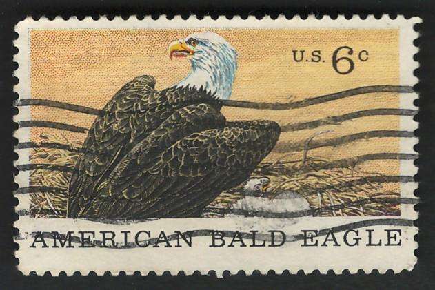 USA 1970 Natural History: American Bald Eagle. Scott #1387