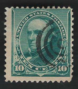 USA 1890/93 Scott #226 10c Bluish Green. Price R15 (cv R97)