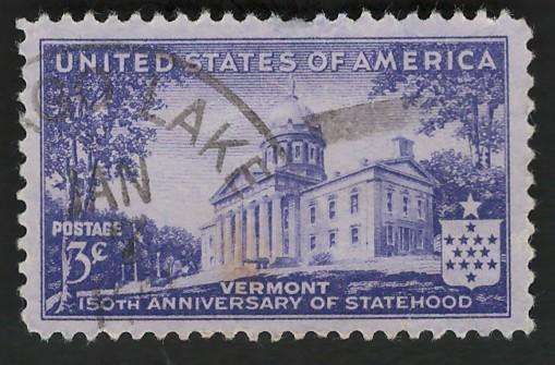 USA 1941 Montpellier, Vermont Capitol Scott #903 3c.