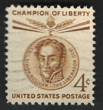 USA 1958 Simon Bolivar. Scott #1110