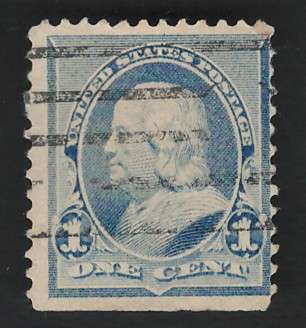 USA 1890/93 Scott #219 1c Dull Blue