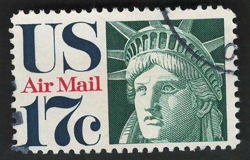 USA Scott Air Post 1971-73 Statue of Liberty. #C80 17c